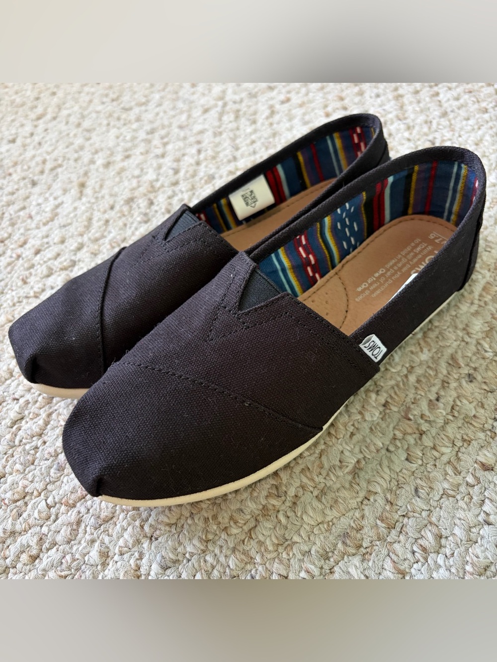 TOMS Alpargata Black Canvas